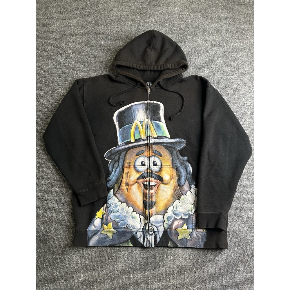 Mens Hoodie McDonalds x Kerwin Frost Mayor McCheese Full Zip, Size XL